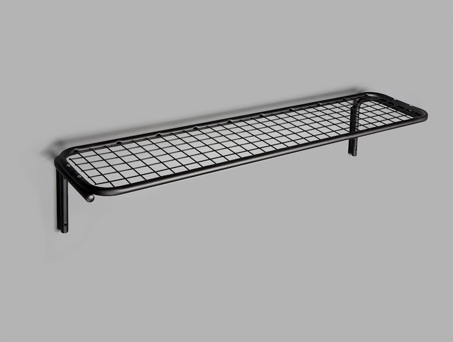 Essem Design Tamburin Shoe Rack 100cm / Black - Hat Racks Steel Black Stained Oak - 50045