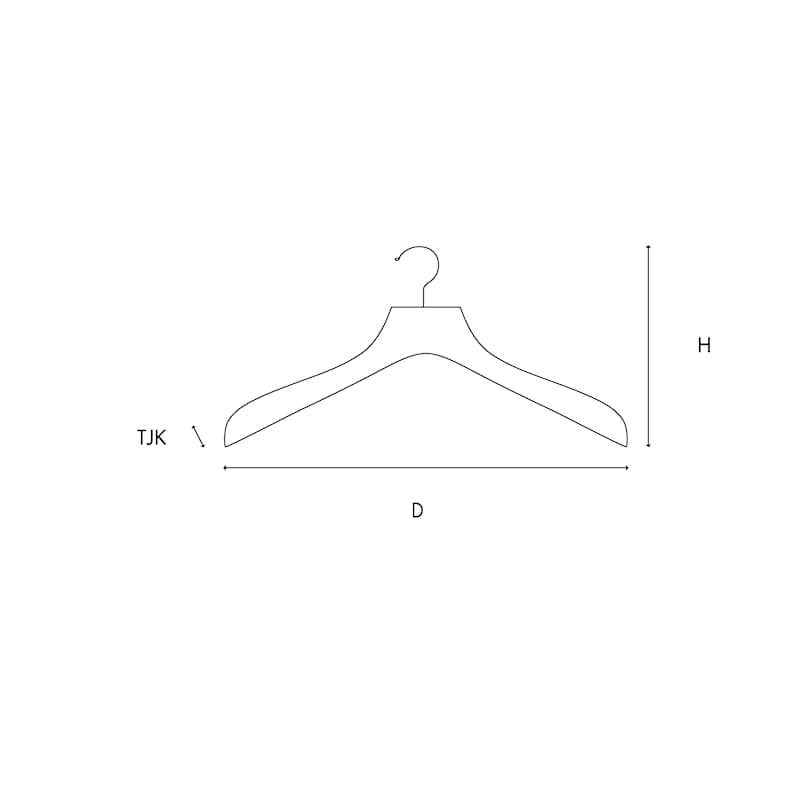 Rubberised coat hanger