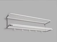 Classic hat rack white-chrome 64