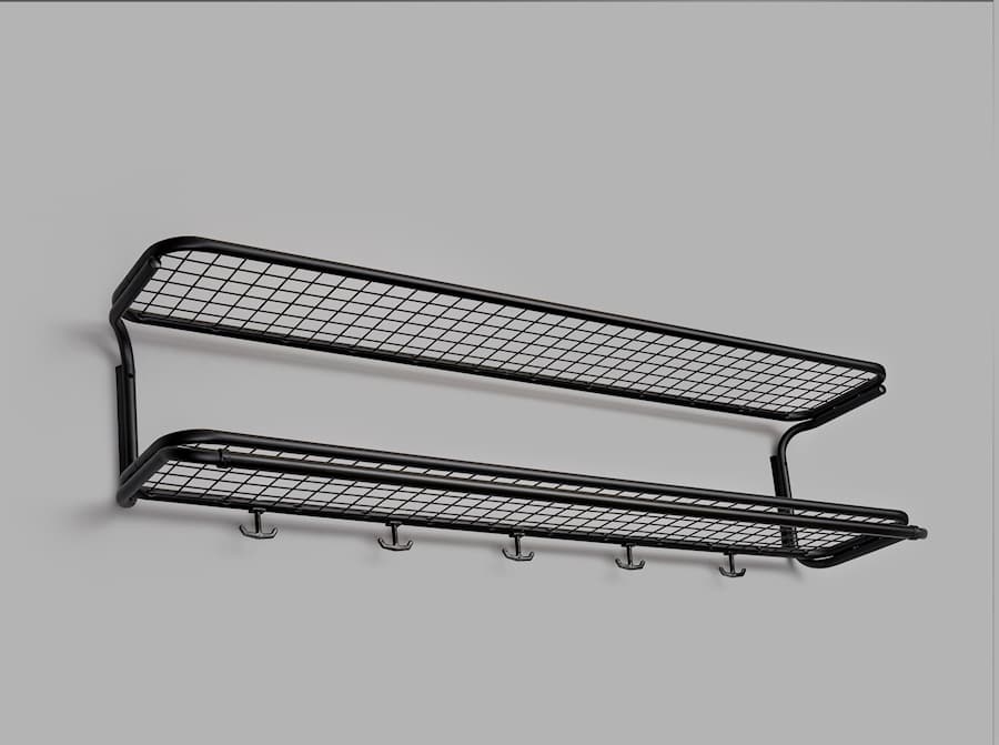 Classic hat rack black-black 35