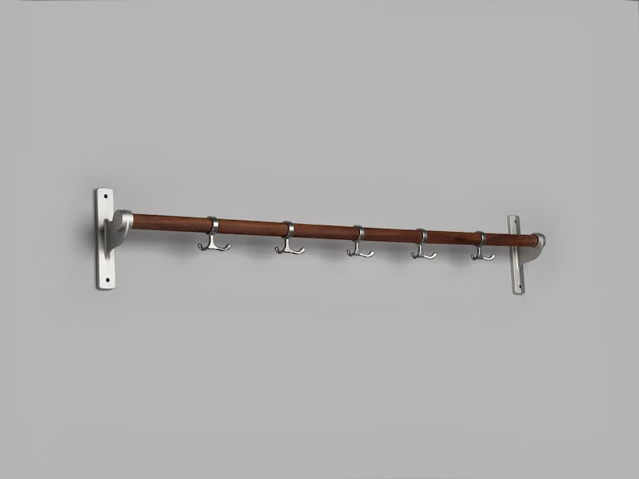 Nostalgi knaggrekke valnott-aluminium 29