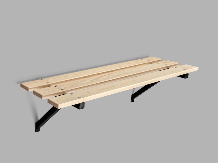 Sittbänk 67 furu-svart 19