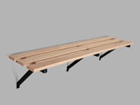 Bench 67 beech-black 131