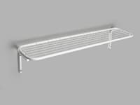 Classic Wandgarderobe mit Schuhregal einfach weiss-weiss 49