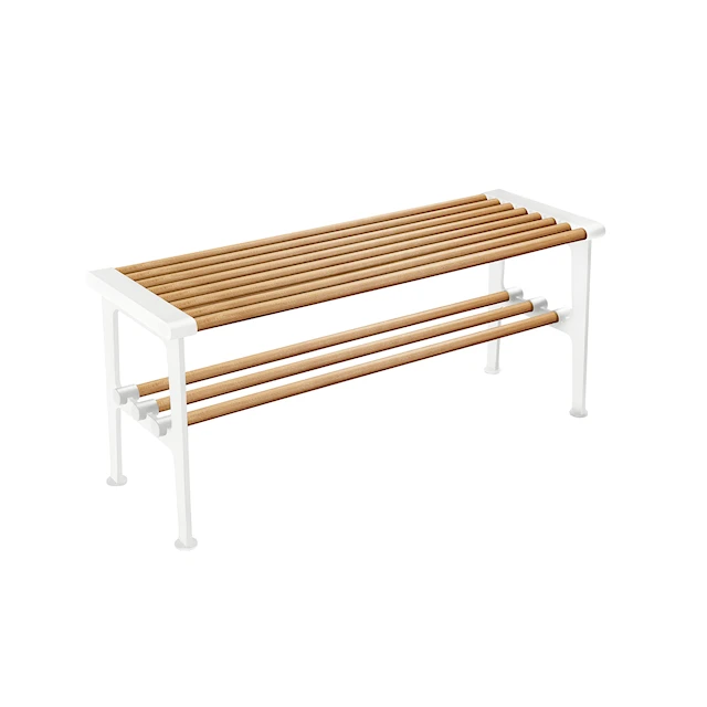 Nostalgi benk 1000 mm Eik Hvit