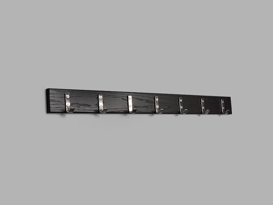 Kroklist 1 svart-krom 130
