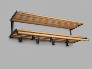 Tamburin hat rack 1000 mm Oak Black 3
