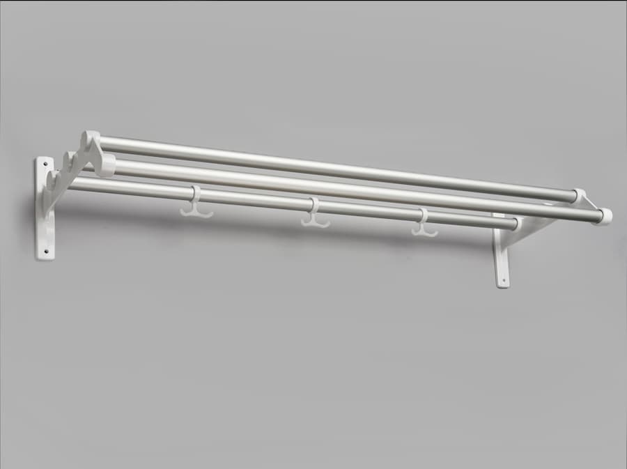 Nostalgi 291 hattehylle aluminium-hvit 6