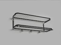 Classic hat rack black-chrome 48