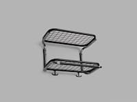 Classic hat rack black-chrome 40