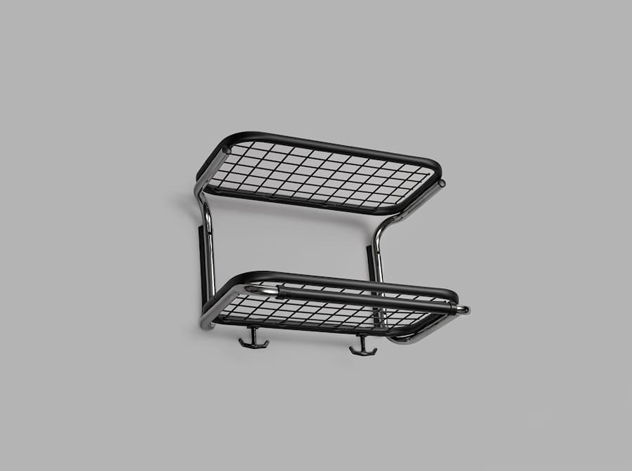 Classic hat rack black-chrome 4