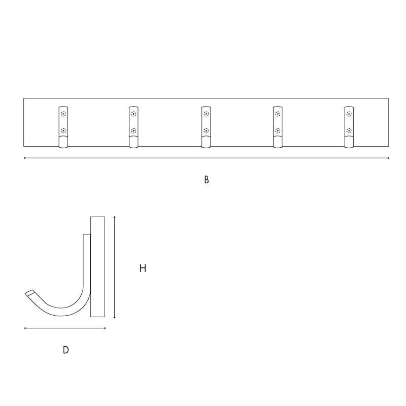 Hook strip 1 163