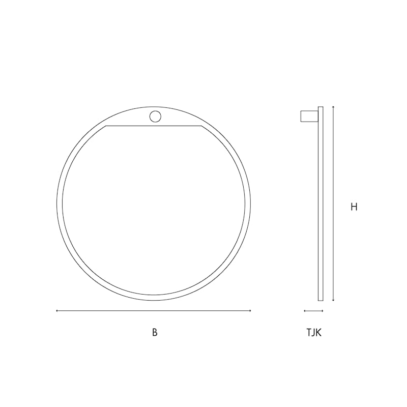 Tillbakablick mirror round Birch