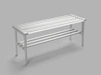 Nostalgi bänk aluminium-aluminium 38