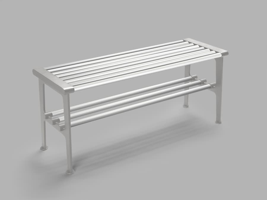 Nostalgi bänk aluminium-aluminium 4
