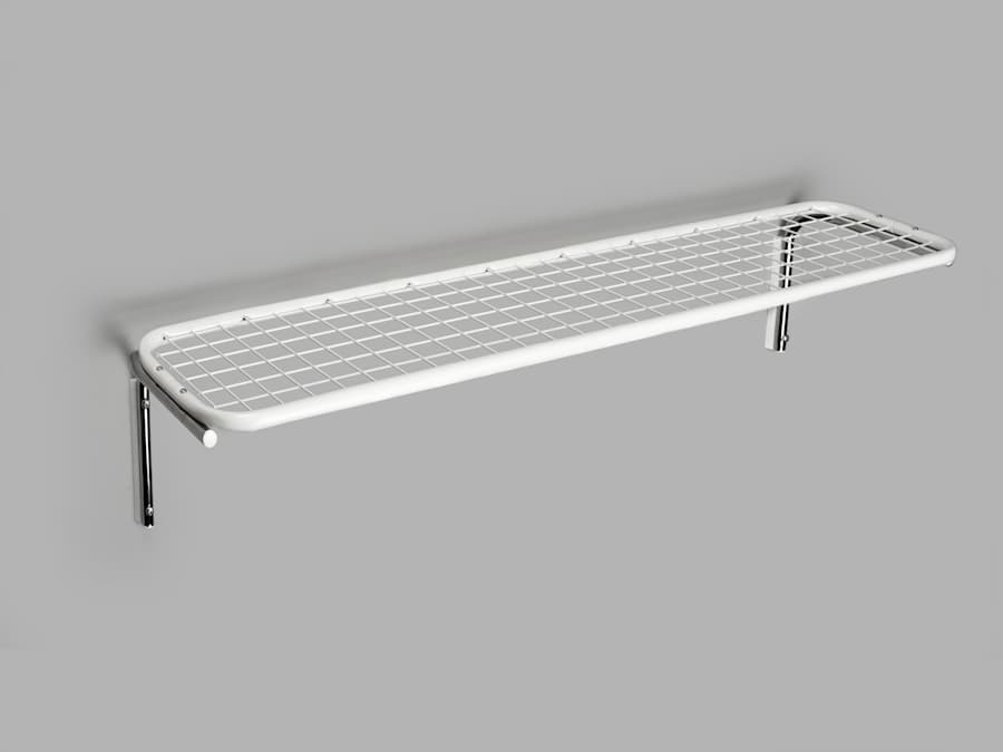 Classic Wandgarderobe mit Schuhregal einfach weiss-chrom 7