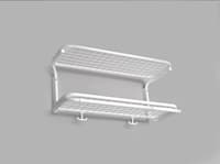 Classic hat rack white-white 45