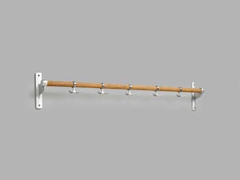 Essem Design Nostalgi Extension Part for Hook Strip / Bamboo - Hooks & Hangers Aluminium White - 57005 K