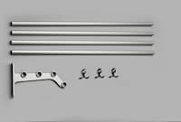 Nostalgi 291 hatthylla påbyggnad aluminium-aluminium 38