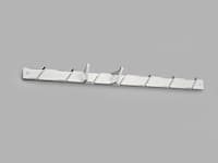 Tamburin hook strip white-white 36