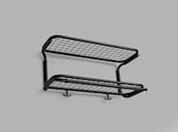 Classic hat rack black-black 51