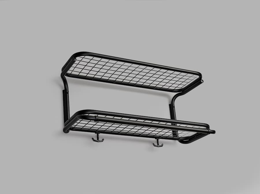 Classic hat rack black-black 15