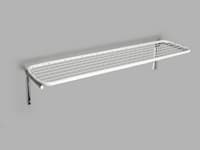 Classic Wandgarderobe mit Schuhregal einfach weiss-chrom 54
