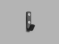 School hook single black-textured 5