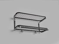 Classic hat rack black-chrome 41