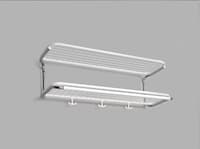 Classic hat rack white-chrome 46