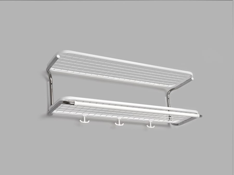 Classic hat rack white-chrome 10