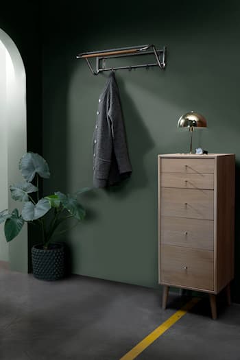 Funk Wandgarderobe mit Hutablage 6