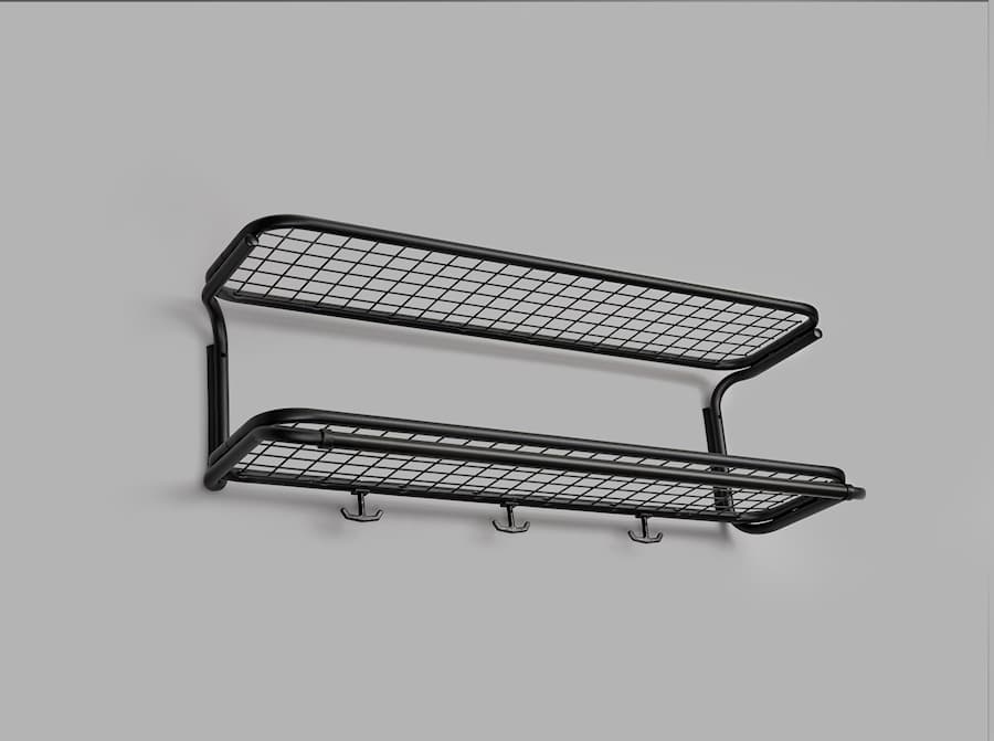 Classic hat rack black-black 22