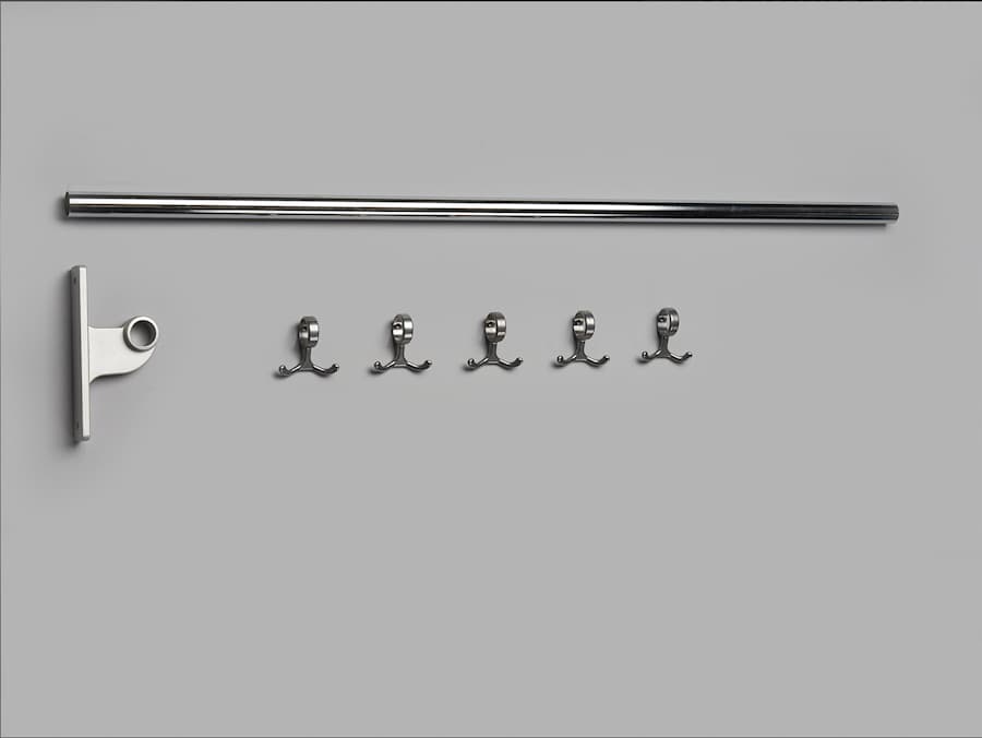 Nostalgi Hakenleiste Anbauteil chrom-aluminium 18