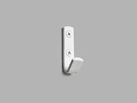 School hook single white 6