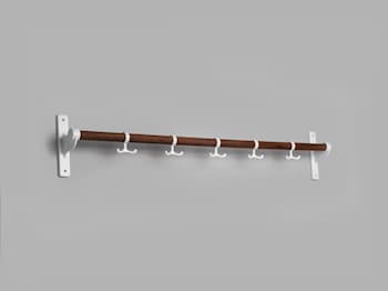 Essem Design Nostalgi Extension Part for Hook Strip / Bamboo - Hooks & Hangers Aluminium White - 57005 K