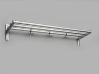 Nostalgi hatte-/skohylle aluminium-aluminium 38