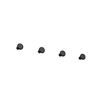 Classic hook small black-textured 6