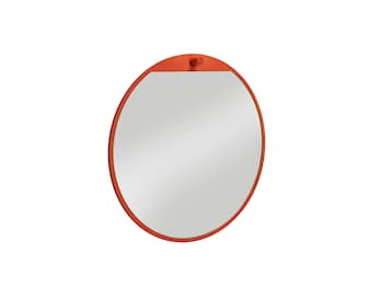 Tillbakablick spegel rund Röd 10