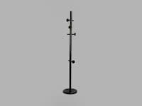 Skruvad coat stand black-stained 3