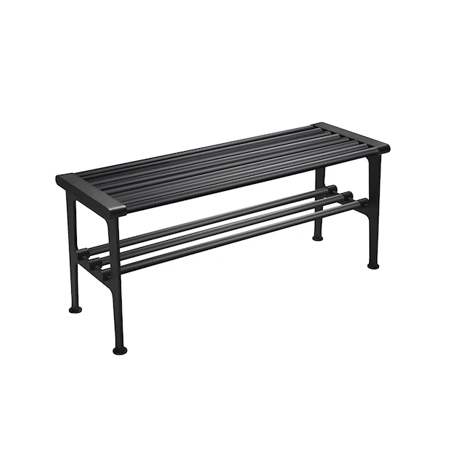 Nostalgi benk 1000 mm Svart Svart