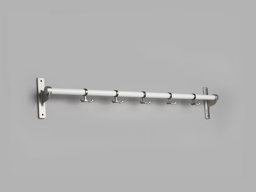 Nostalgi knaggrekke hvit-aluminium 32