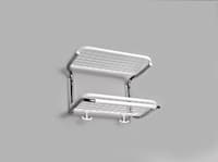 Classic hat rack white-chrome 37